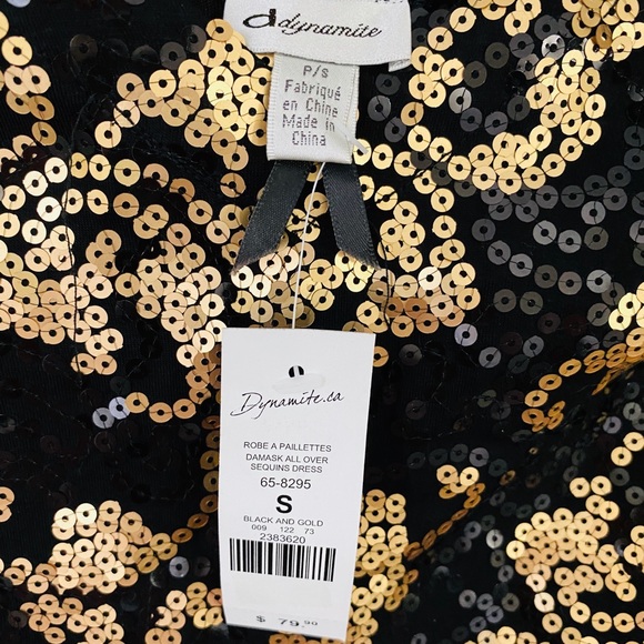 NWT. 🤎 Dynamite Glitz Cocktail Dress - Picture 5 of 6